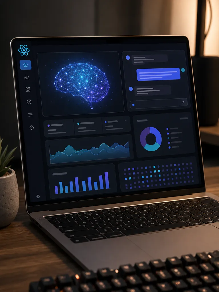 веб приложение на react с ai